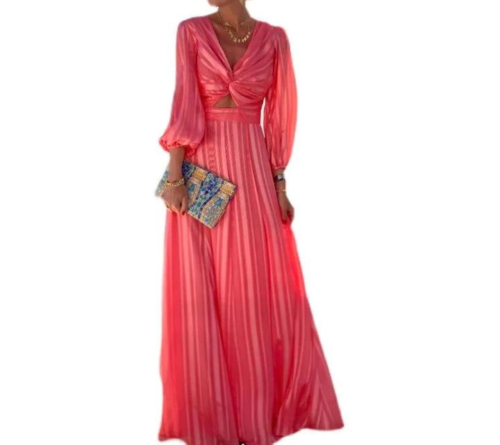 Nora|Ladies' Fashionable Loose Puffed-sleeve Dress