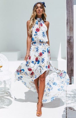 Brooklyn|Printed waist dress