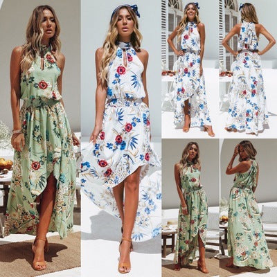 Brooklyn|Printed waist dress