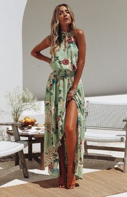 Brooklyn|Printed waist dress