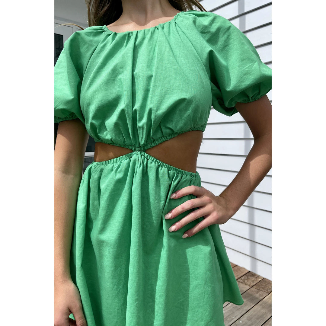 Aria|Fresh Women's Clothing Sweetheart Collar A- Line Skirt Dress