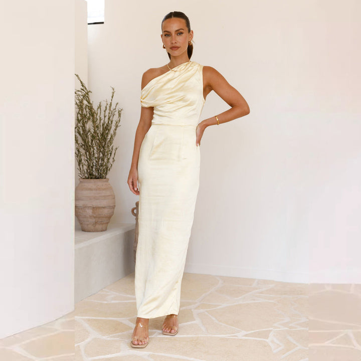 Zoey|Sexy Tube Top Sleeveless Midi Dress