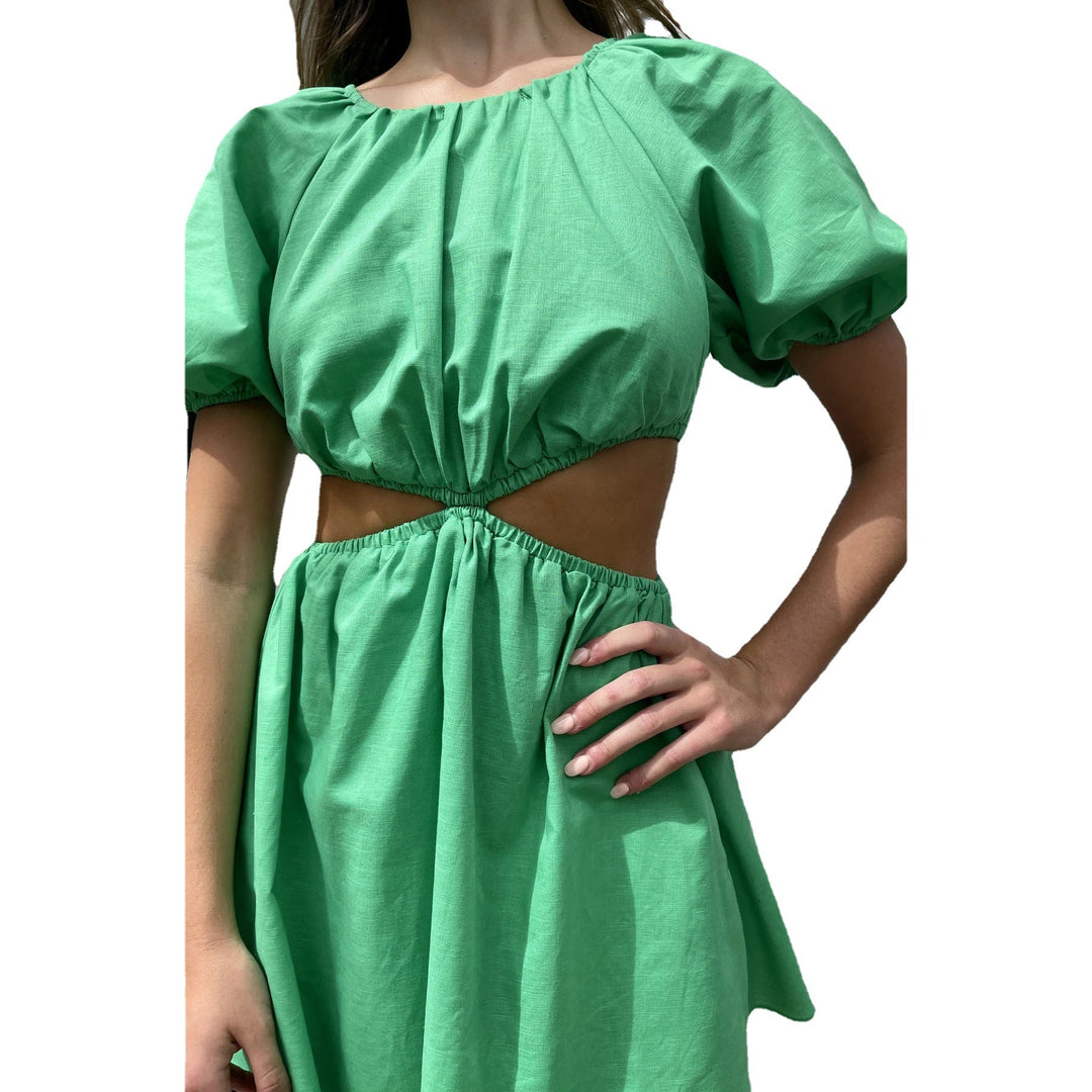 Aria|Fresh Women's Clothing Sweetheart Collar A- Line Skirt Dress