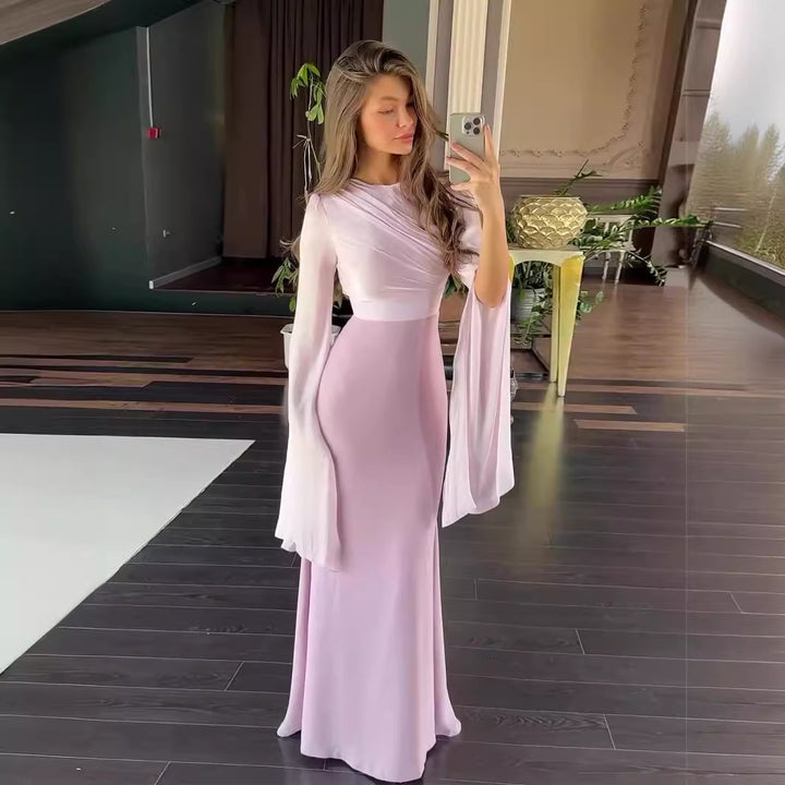 Grace|  Large Swing Sleeve Length Dress