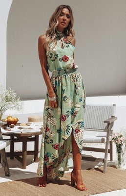 Brooklyn|Printed waist dress