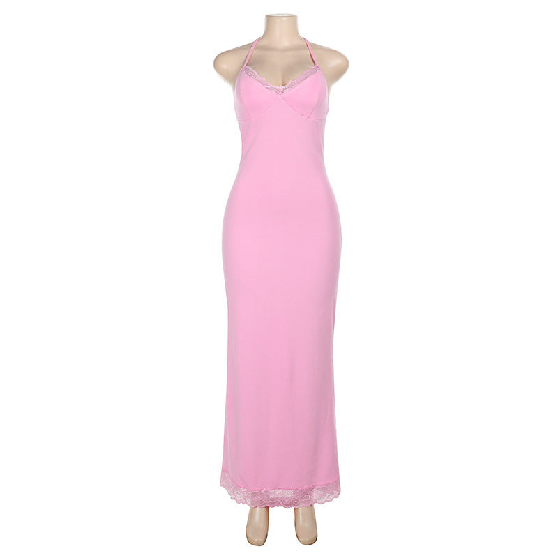 Leah| Backless Sling Neckline Dress