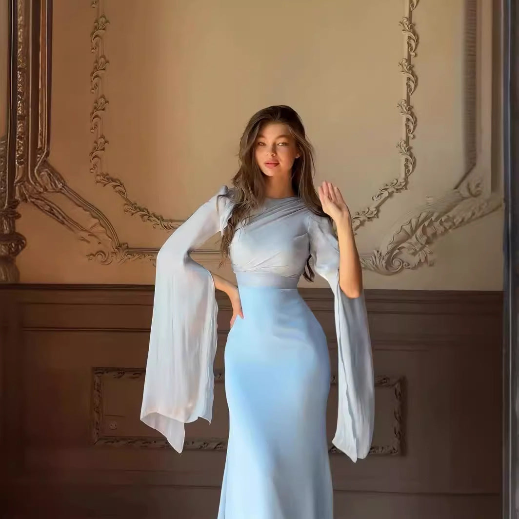 Grace|  Large Swing Sleeve Length Dress