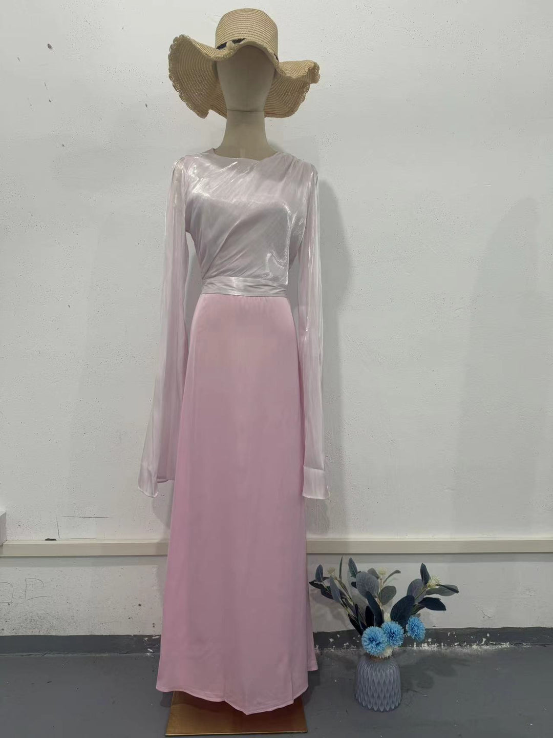 Grace|  Large Swing Sleeve Length Dress