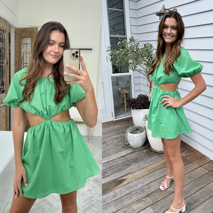 Aria|Fresh Women's Clothing Sweetheart Collar A- Line Skirt Dress