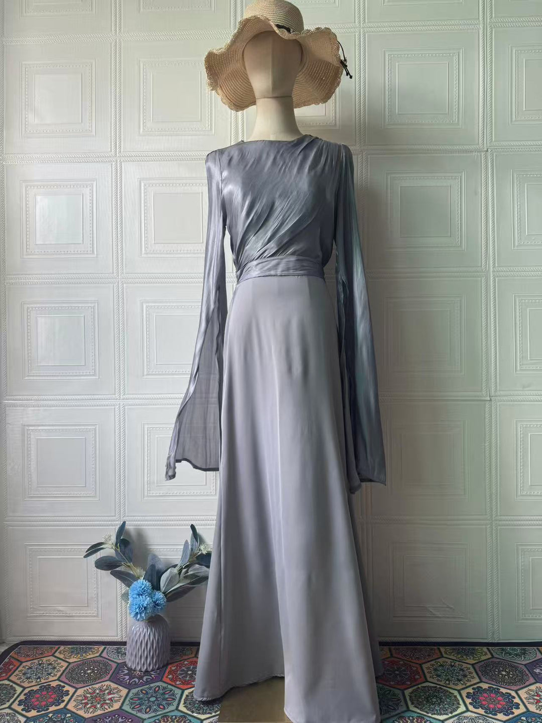 Lucy|Polyester Long Sleeve Dress Dress Women