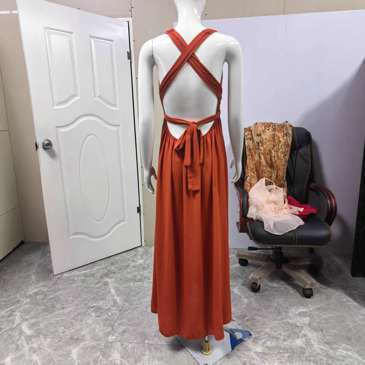 Abigail|Women's Fashion Cross Bandage One-piece Dress