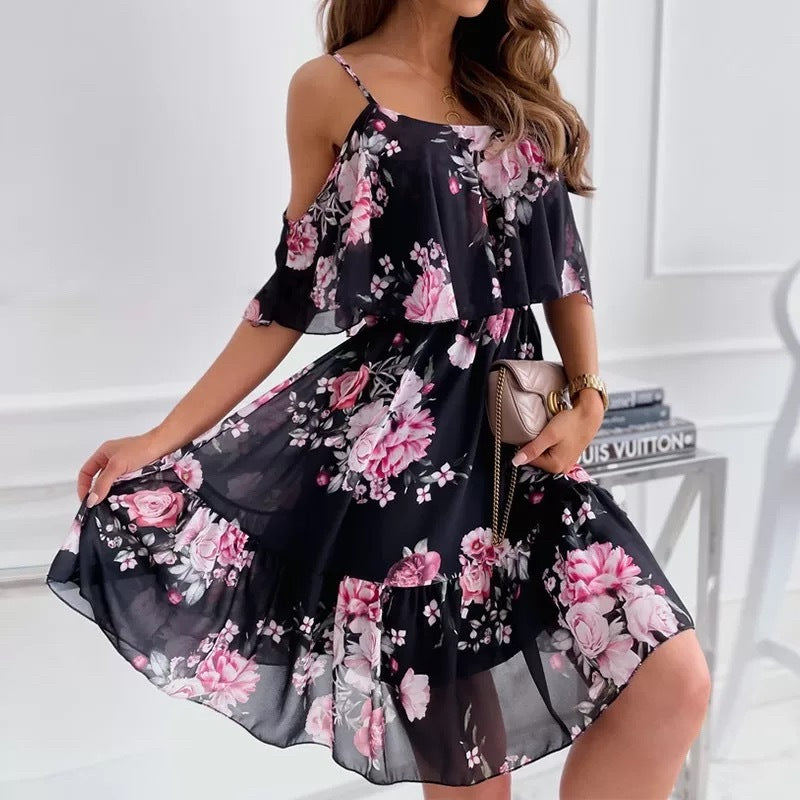Kennedy|Dress with flowes